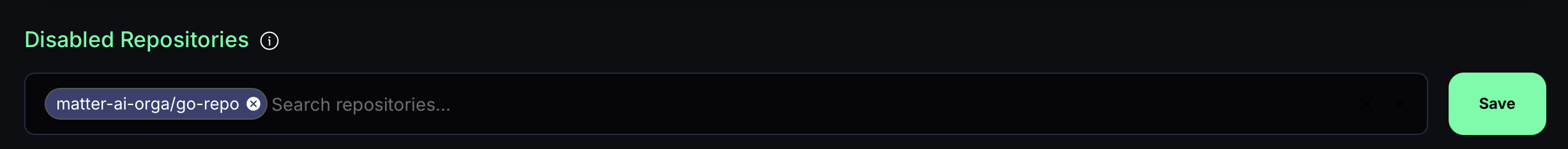 Disabled Repositories
