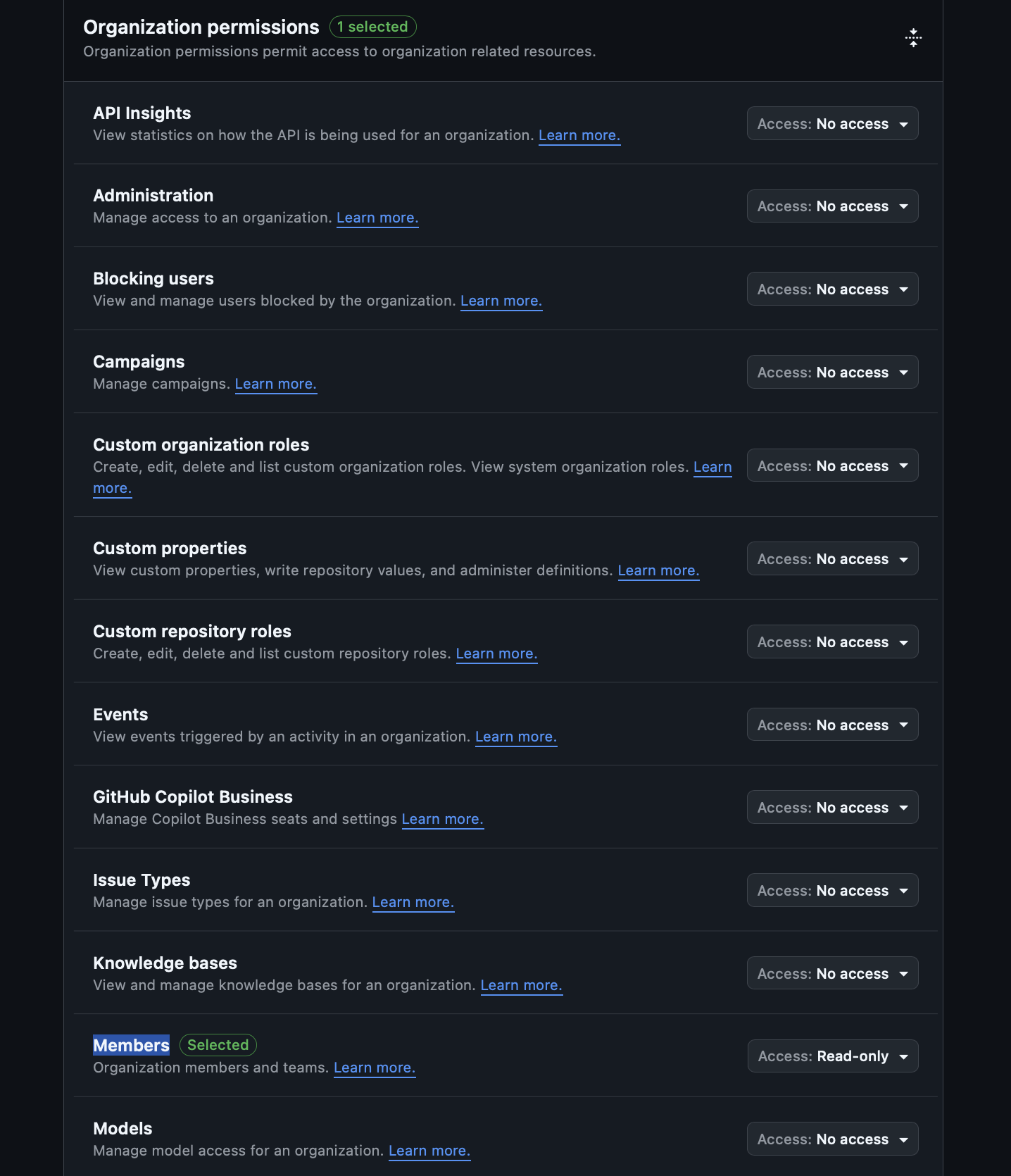 GitHub App Permissions