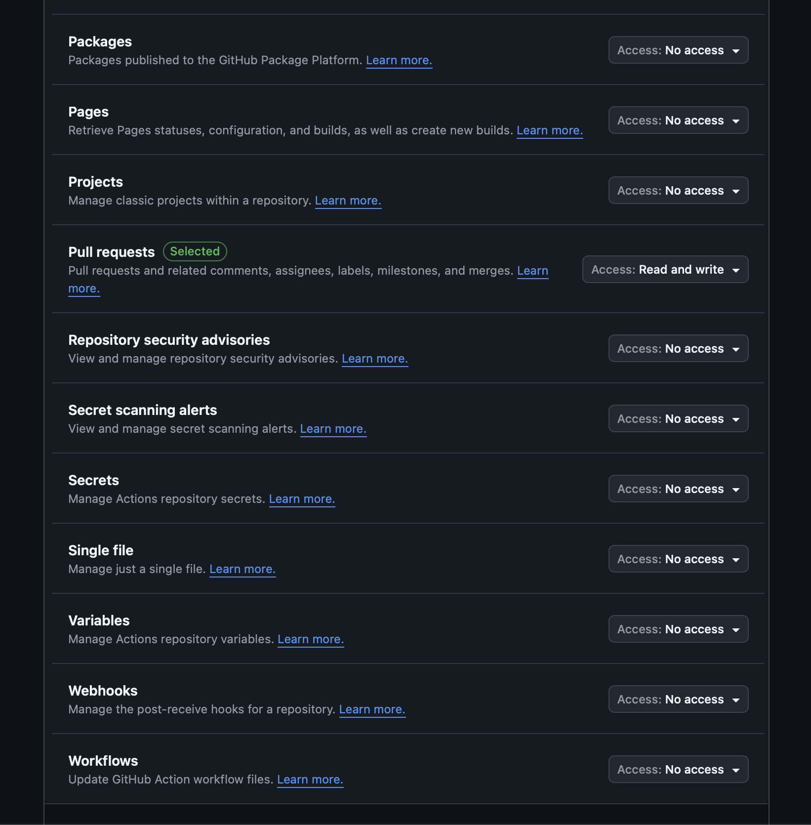 GitHub App Permissions