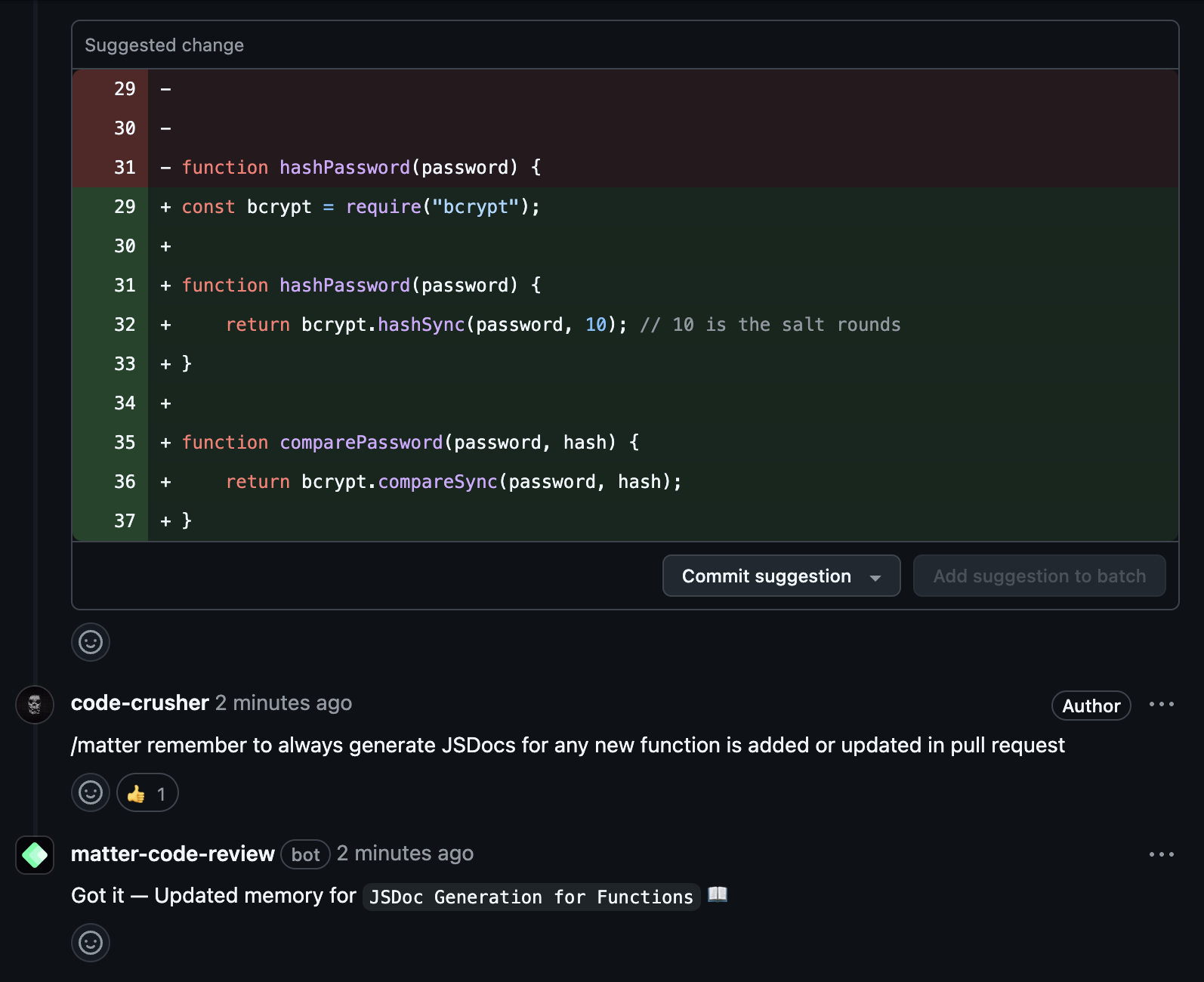 Memories Learning Process