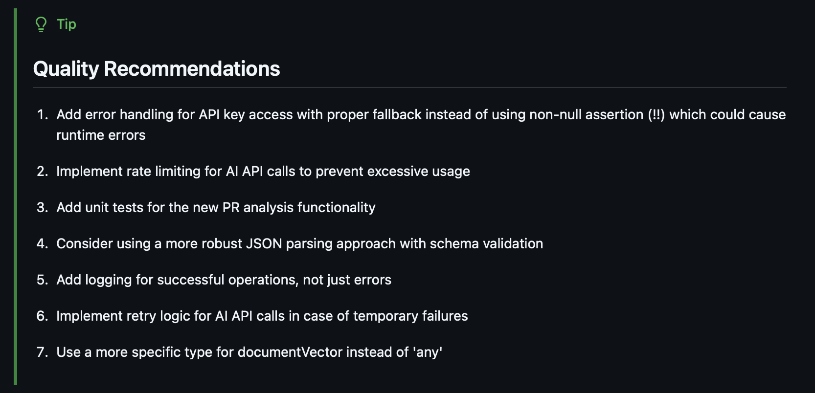 MatterAI Code Quality