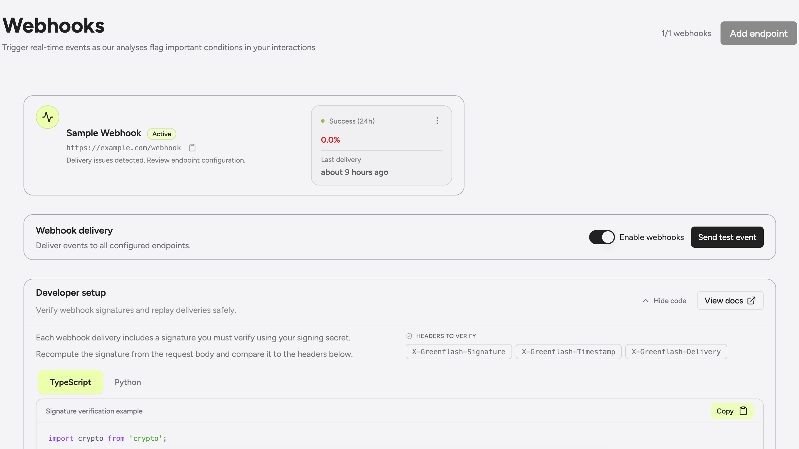 Webhook Refresh
