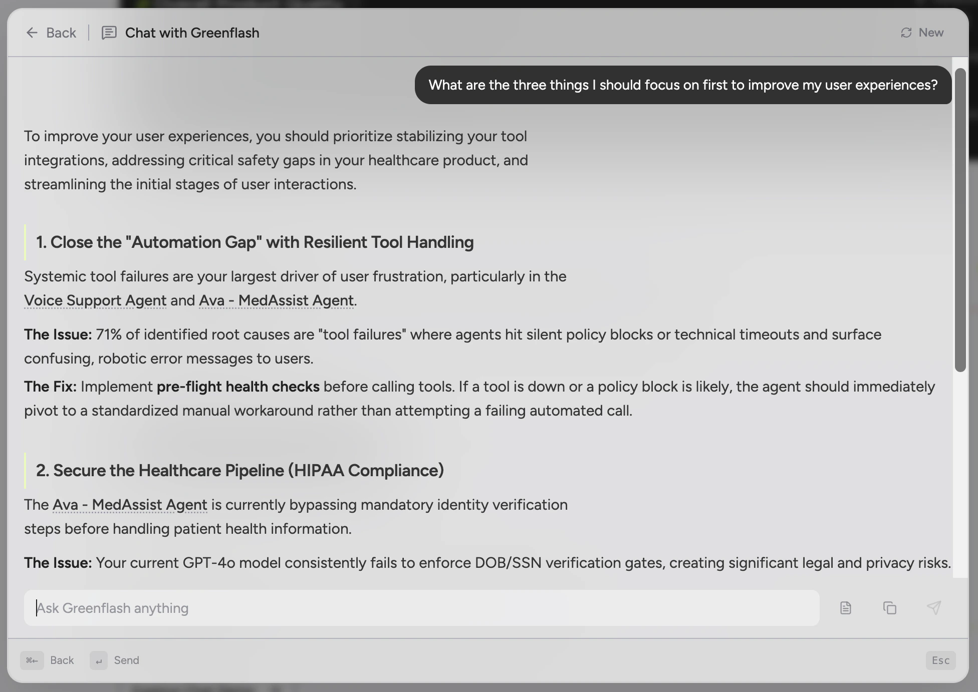 Agent diagnostics and optimization recommendations