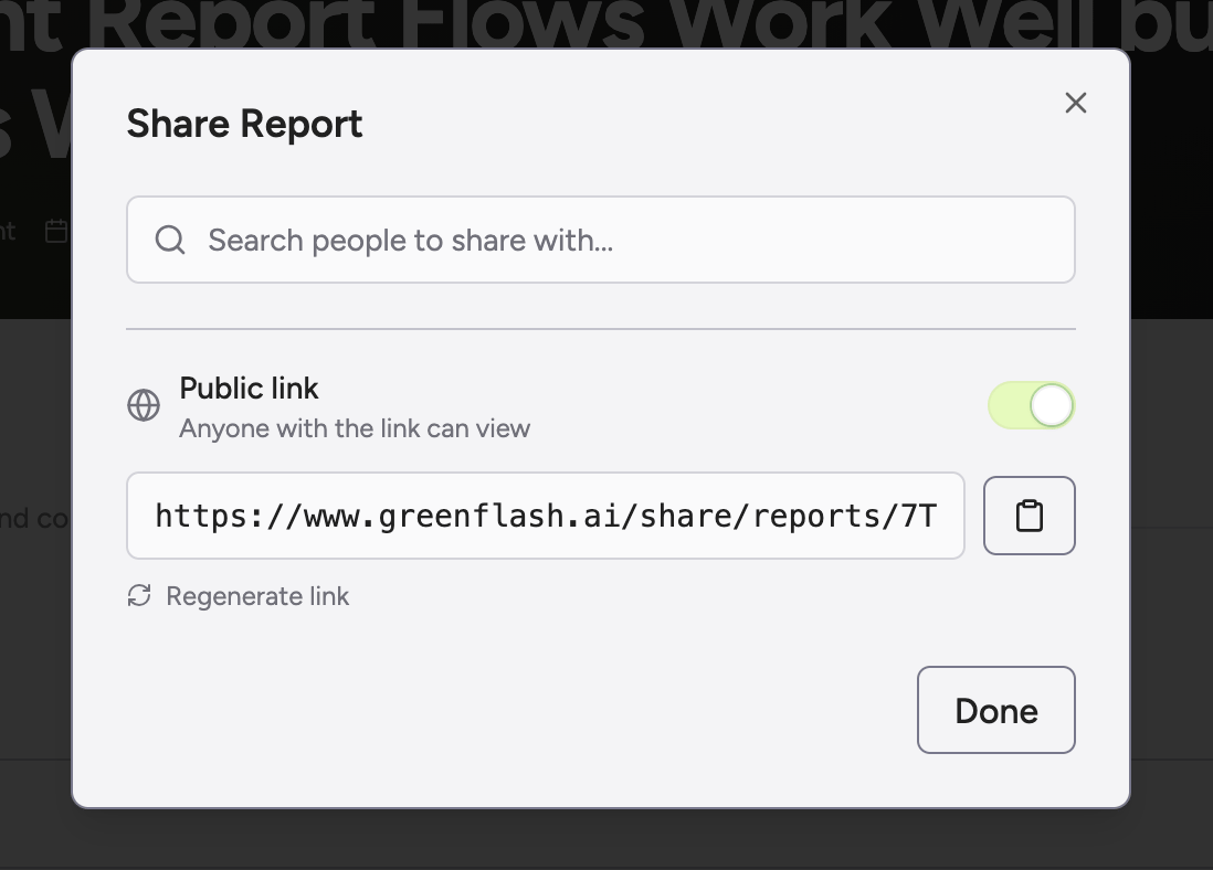 Report Sharing