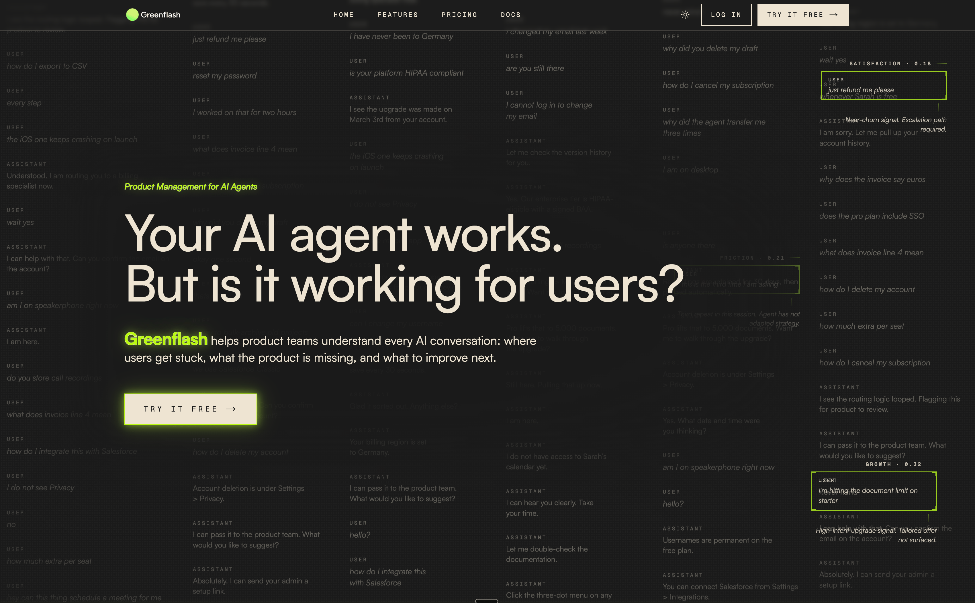 New Greenflash landing page