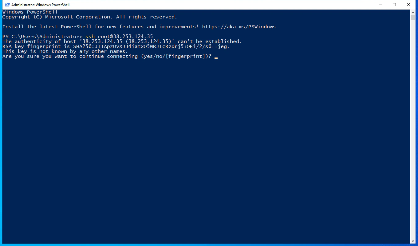 SSH from Windows step 3