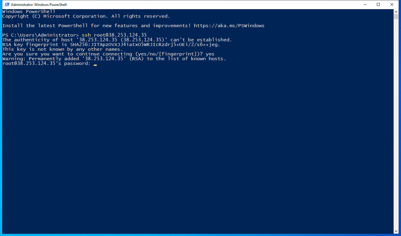 SSH from Windows step 4