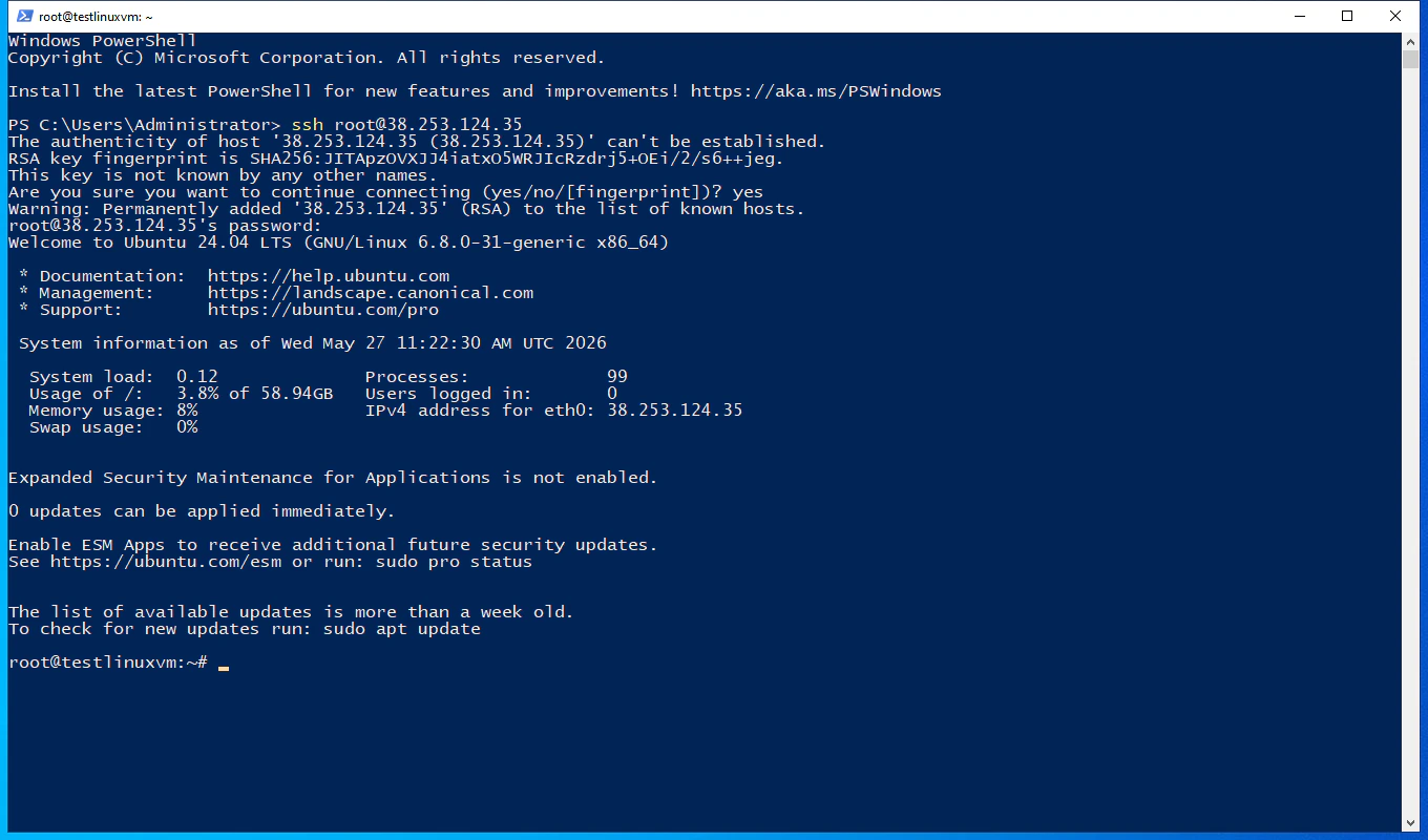 SSH from Windows step 5