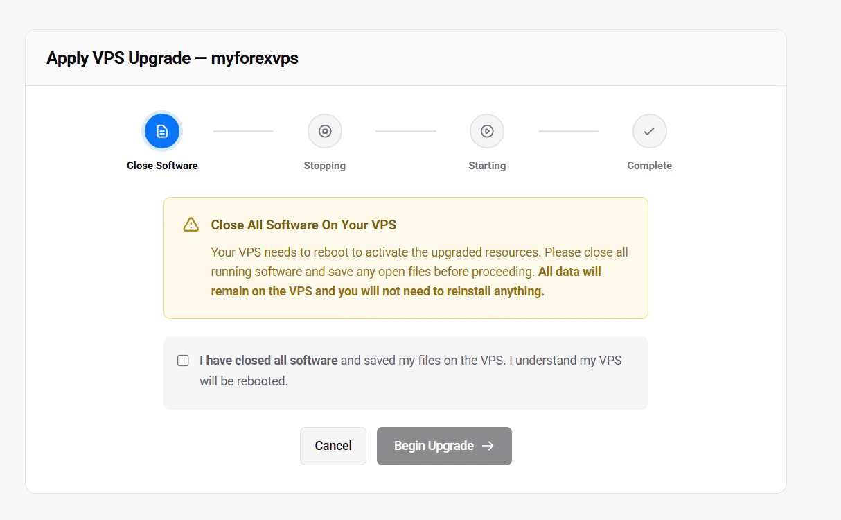 Automated Upgrade Process