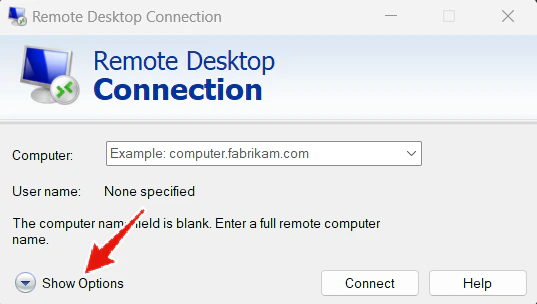 Show Options