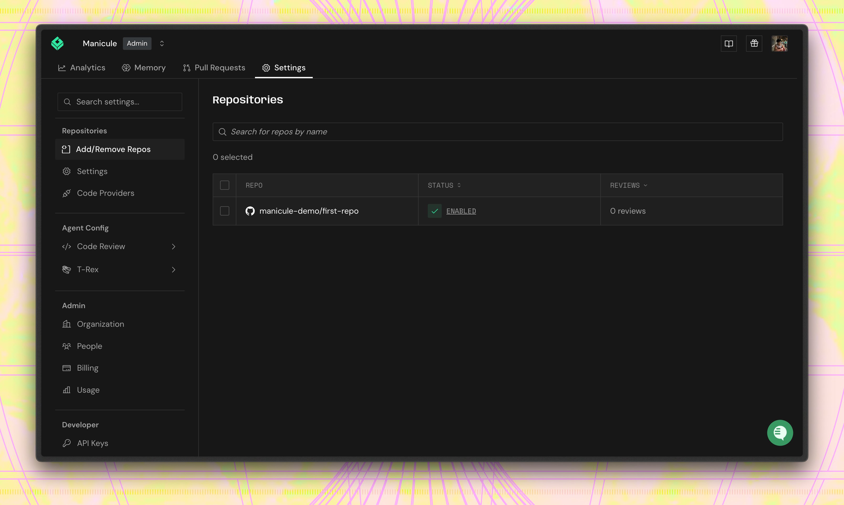 greptile repo indexing
