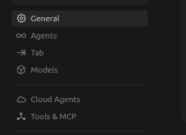 Cursor Tools and MCP settings
