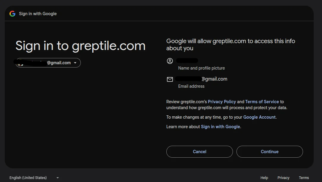 Continue authorization