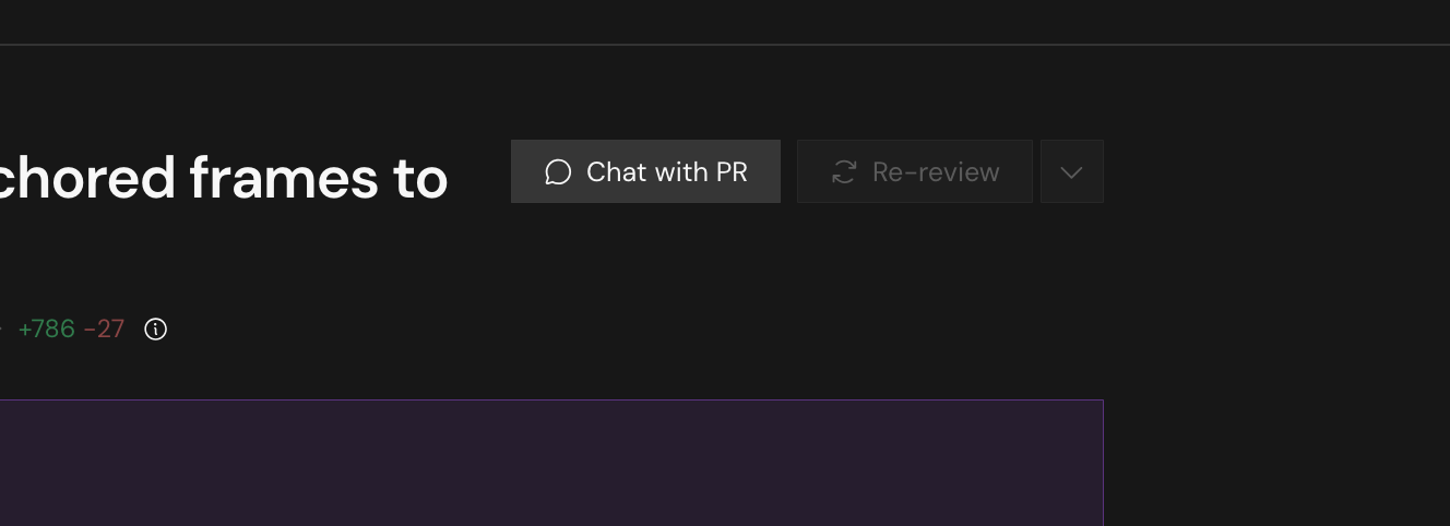 Open Chat with PR from the pull request header.