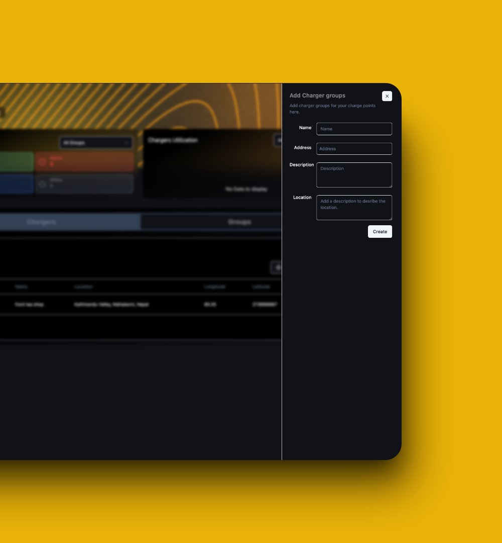 Charger Group Details Form