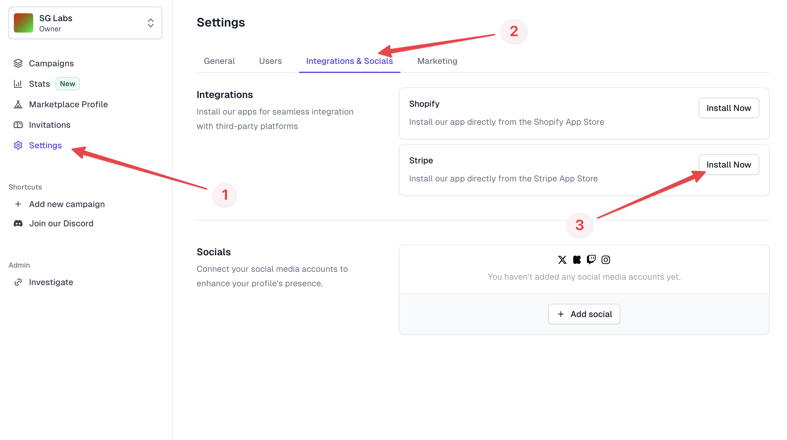 Stripe Integration Setup