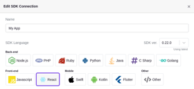 Setting the SDK Connection Version