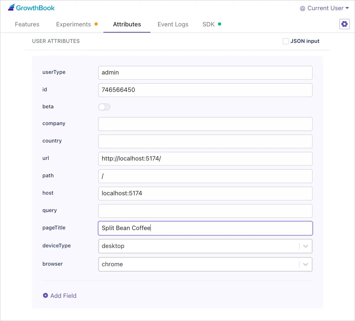 Attributes overview