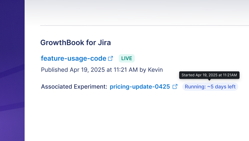 Feature status in Jira