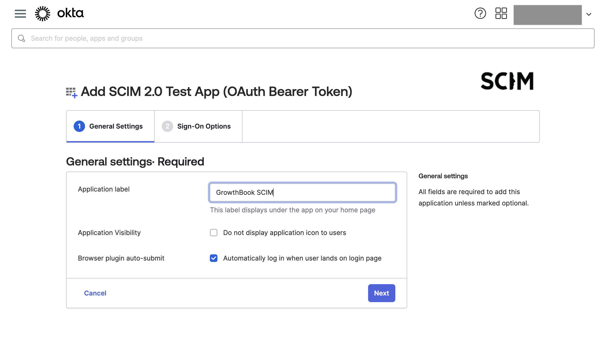 Add name to GrowthBook SCIM integration