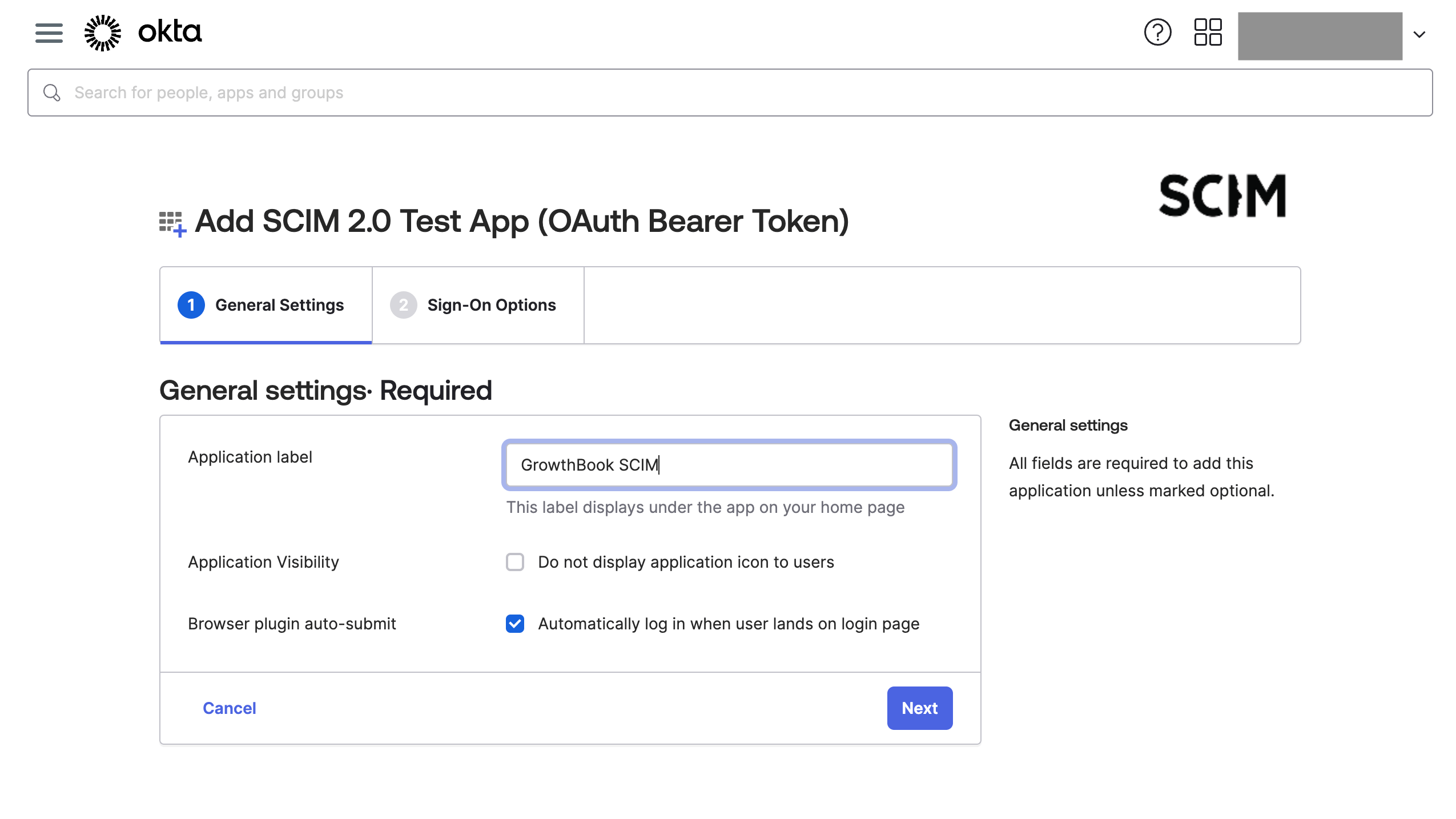 Add name to GrowthBook SCIM integration