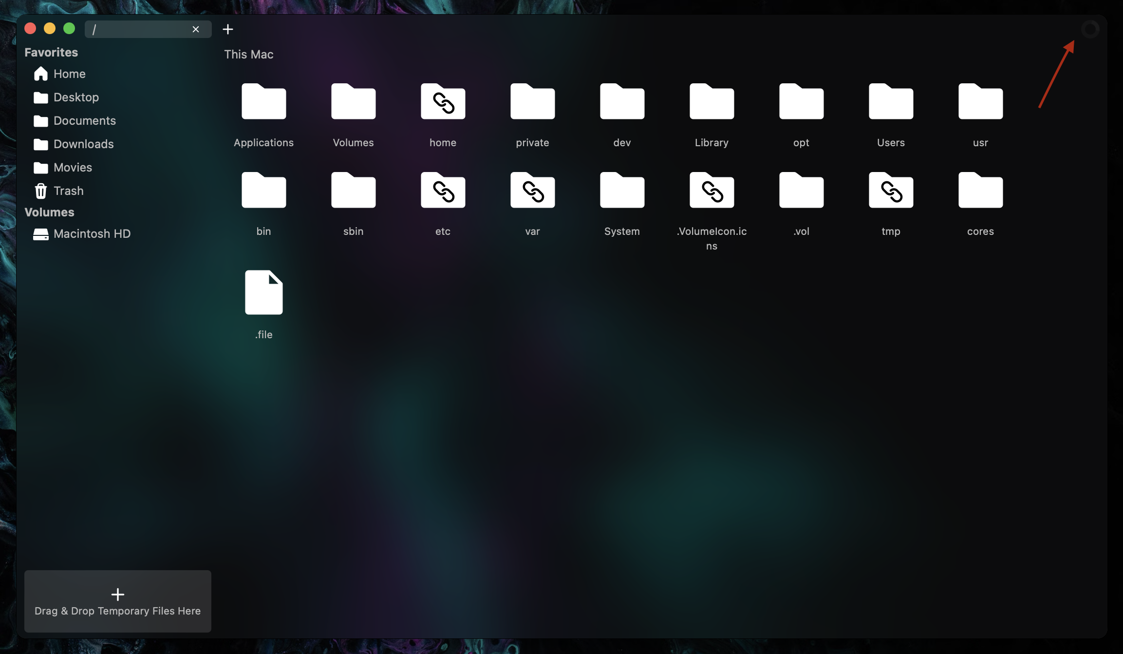 Arrow Pointing to Job Manager Trigger