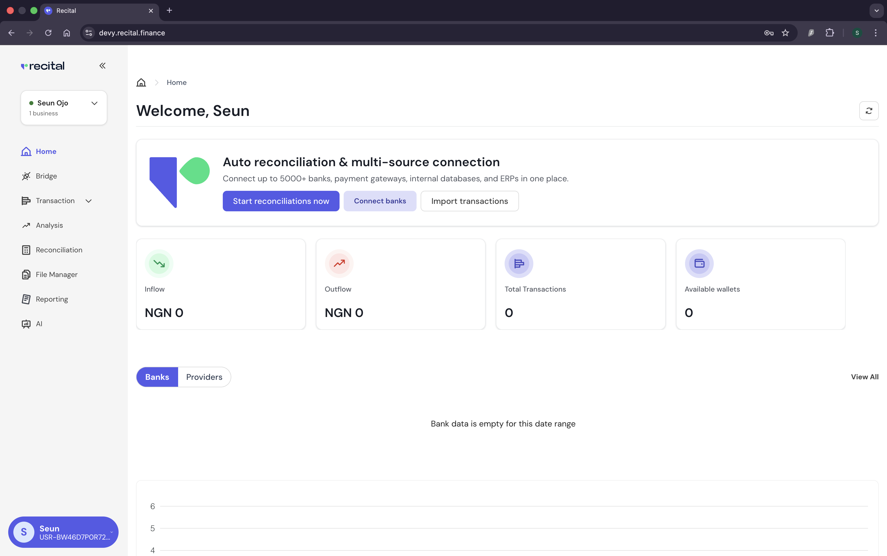 Recital Home Page image