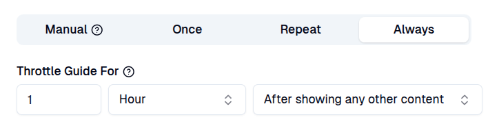 Display frequency always