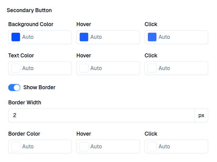 Theme secondary button