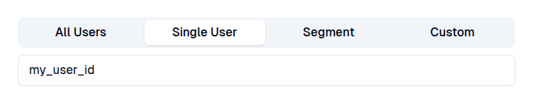 Target audience single user