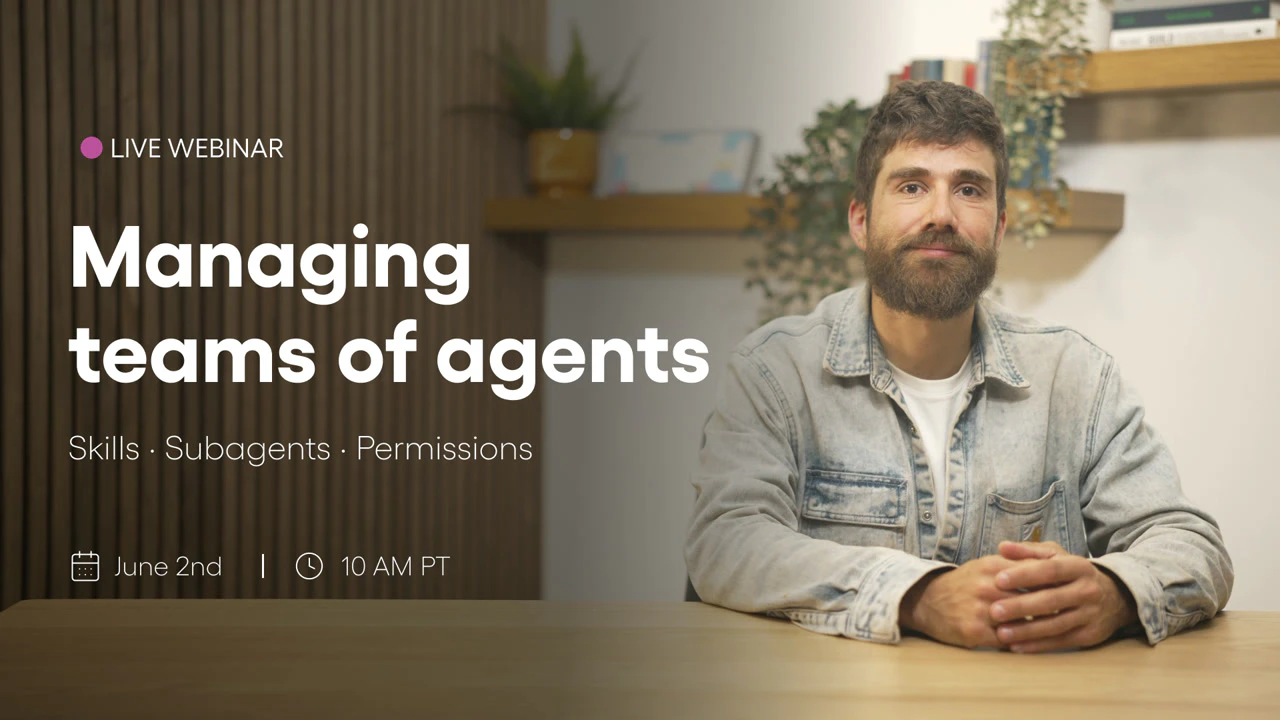 Managing Teams of Agents webinar