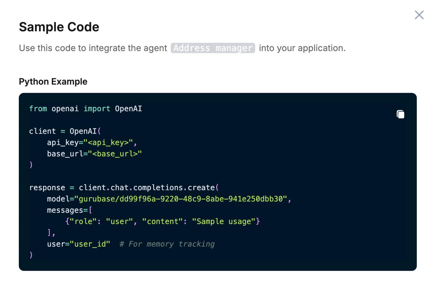 OpenAI SDK Integration