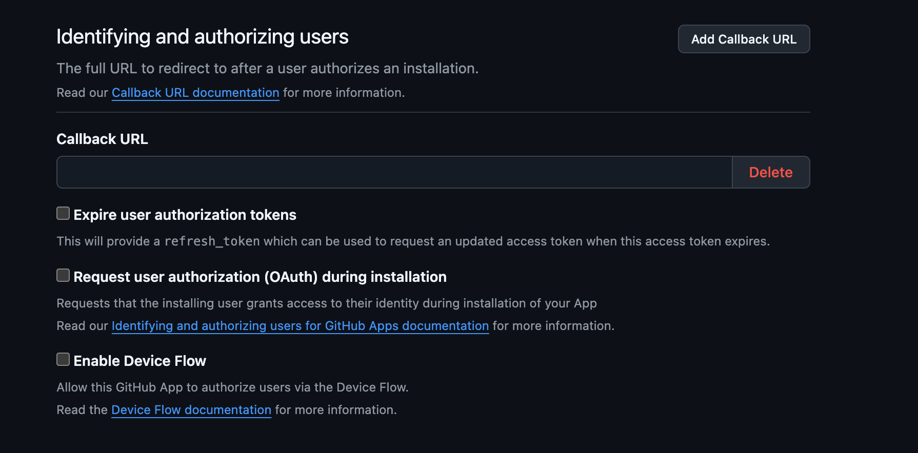 GitHub Callback