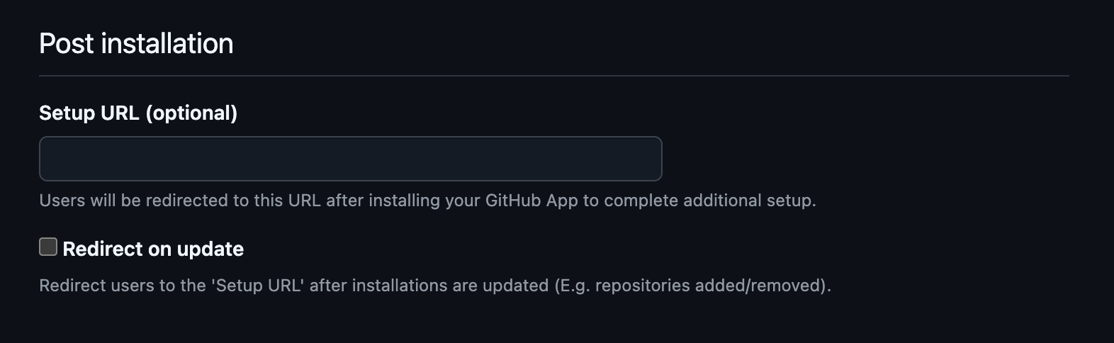 GitHub Post Installation