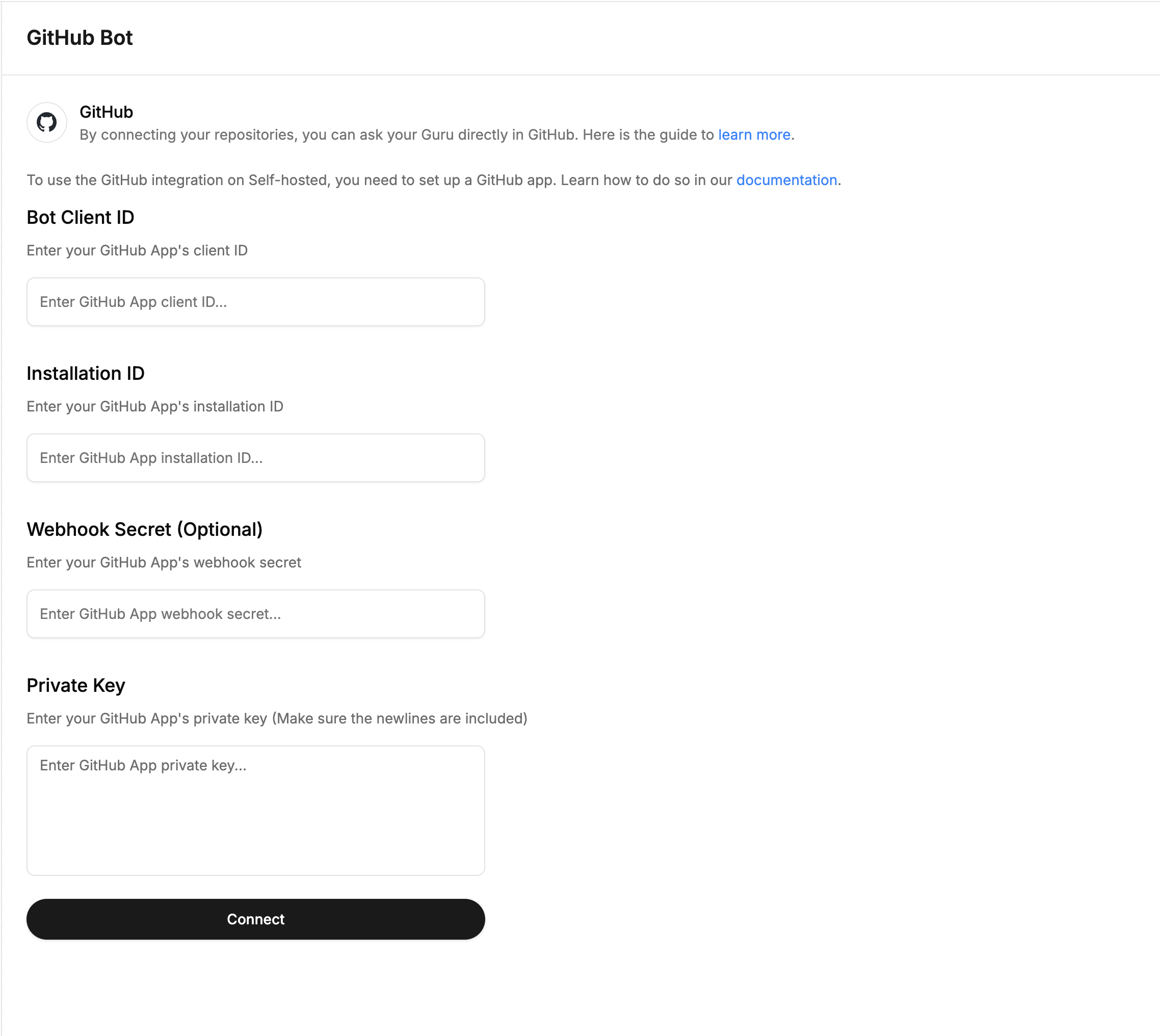 Gurubase Github Empty