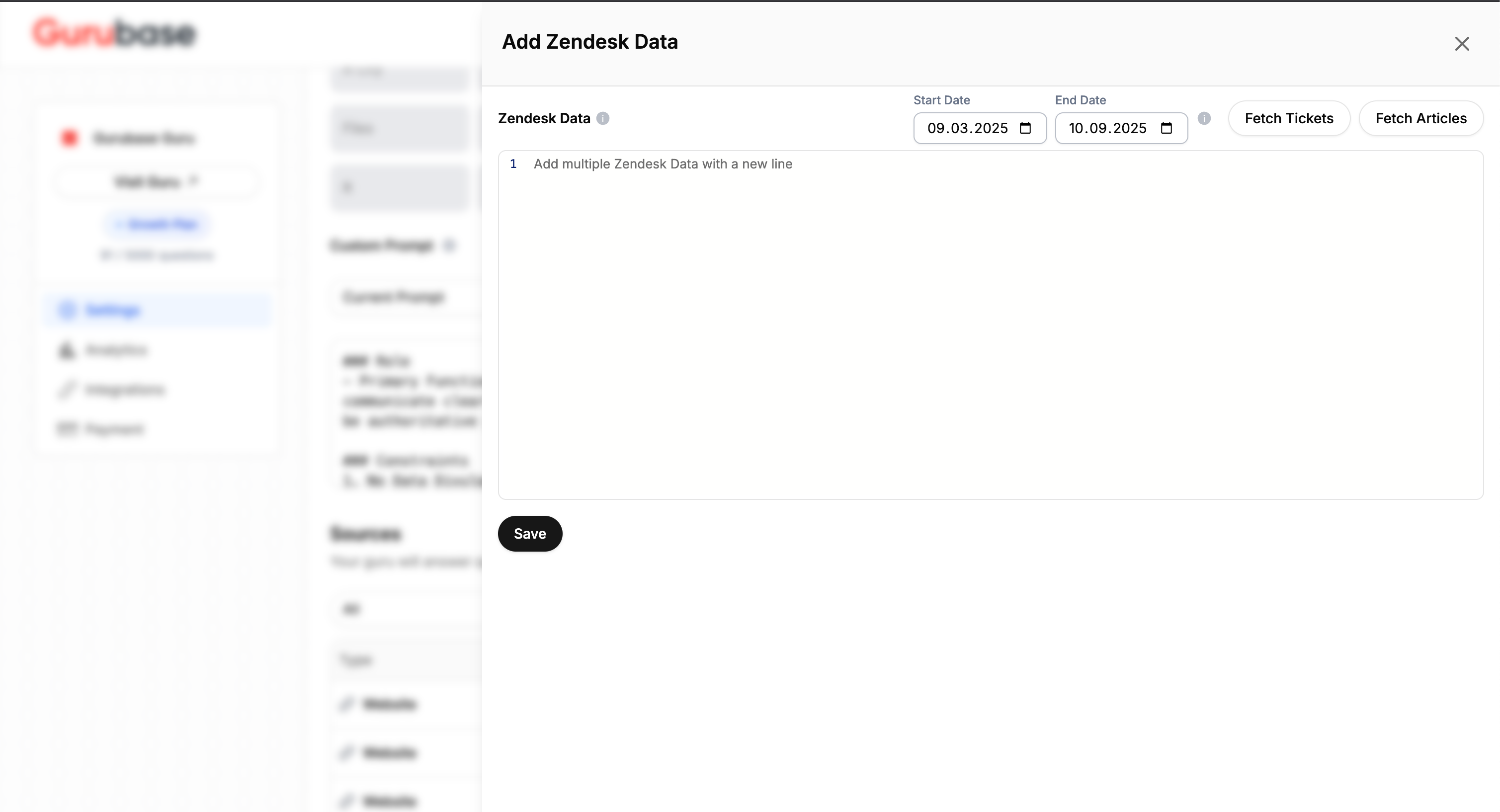 Add Individual Zendesk Data