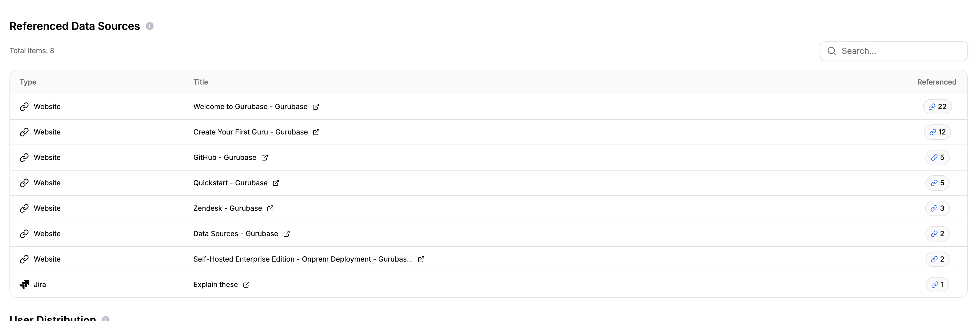 Referenced Data Sources Section