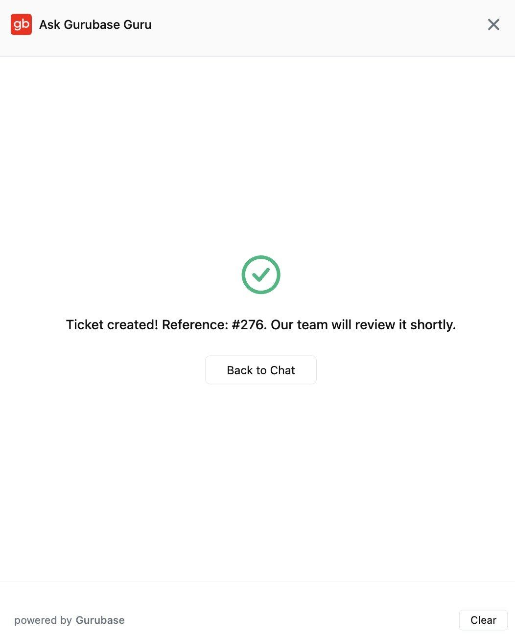 Widget Ticket Creation