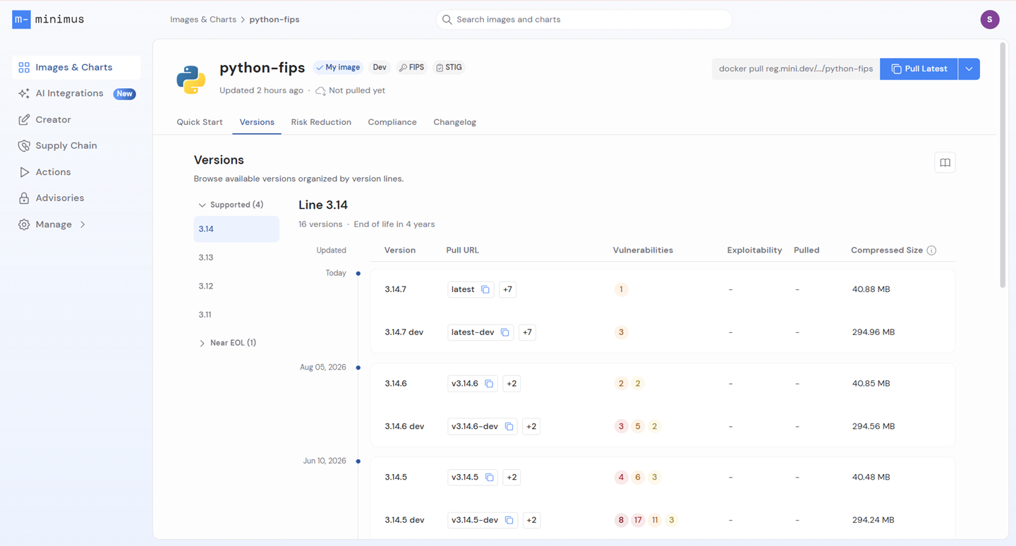 Compare Dev To Production
