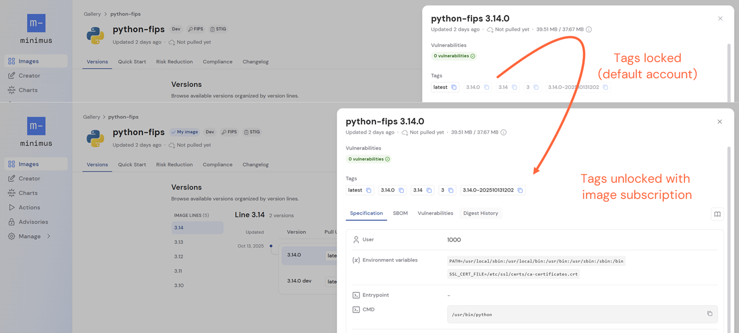 Tags Unlocked With Image Subscription Pn