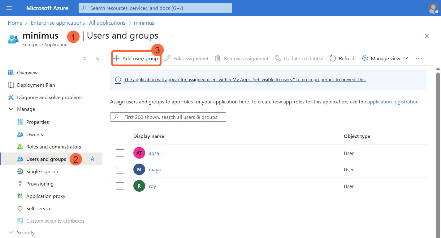 Azure Add Users