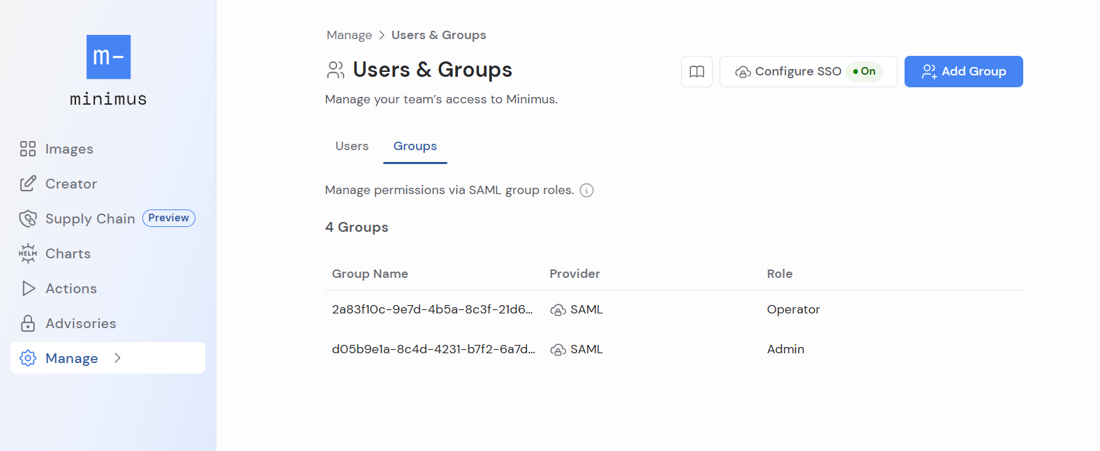 Azure Group Ids