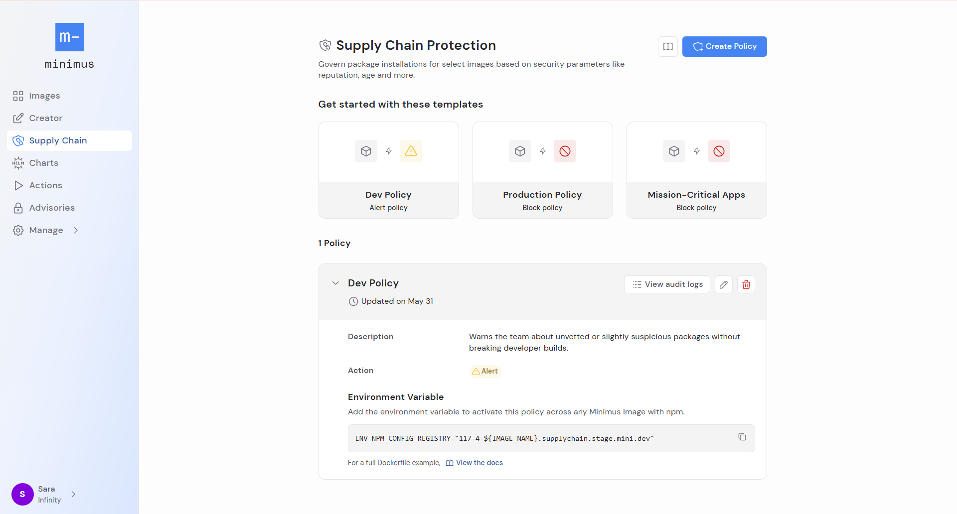 Supply Chain Policy
