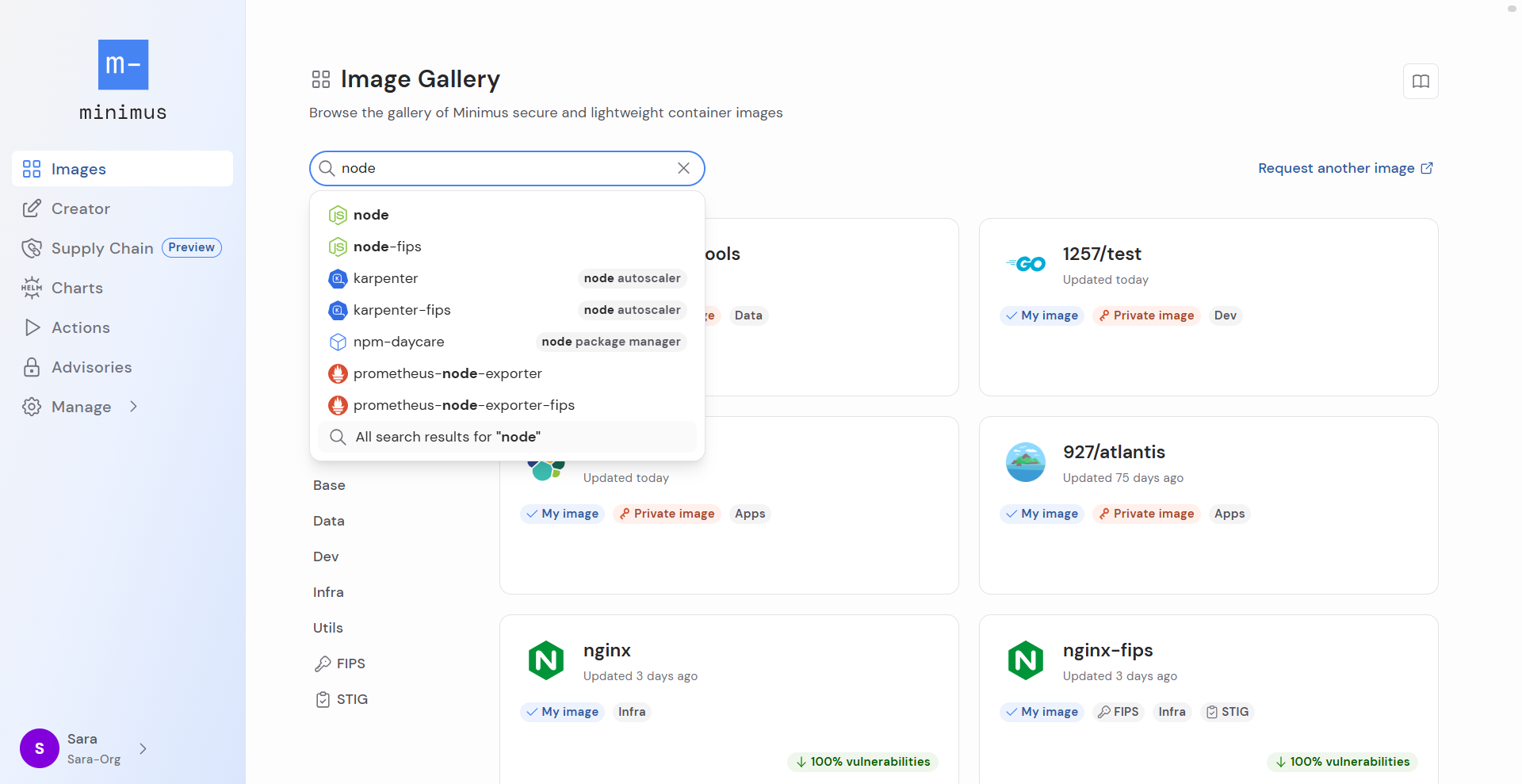 Gallery Image Search By Label