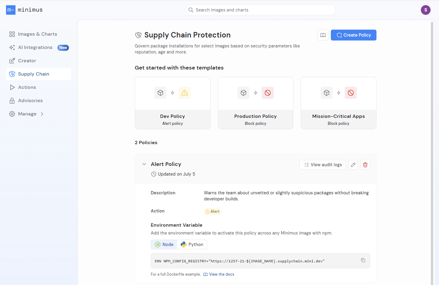 Supply Chain Policy 1