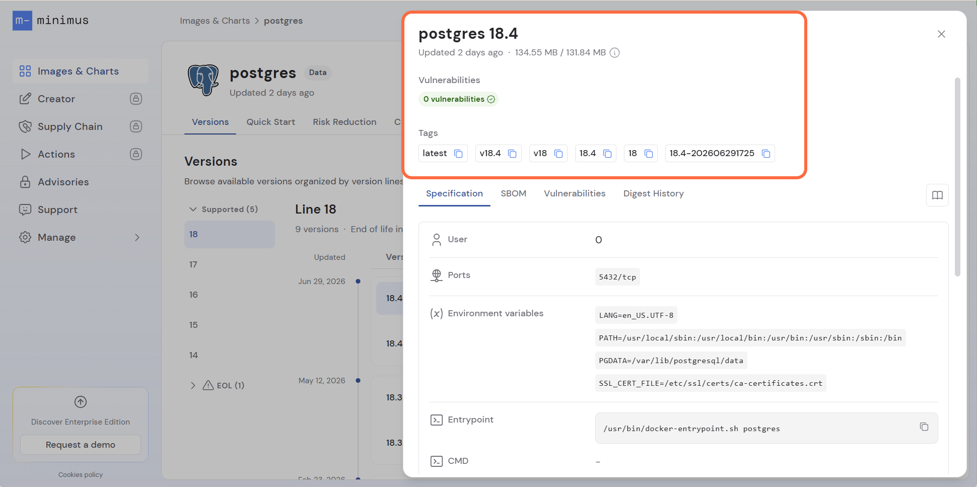 Postgres Version