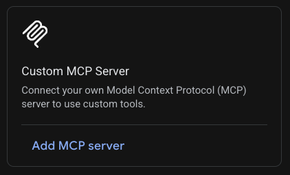 Custom MCP Server source card