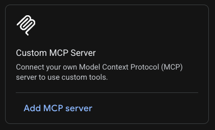 Custom MCP Server source card