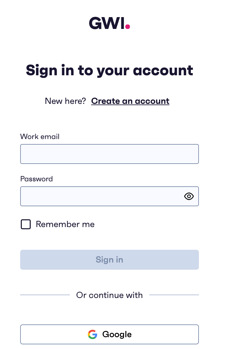 GWI sign-in during Verify Auth