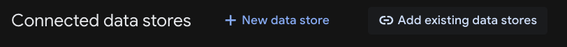 Add existing data stores